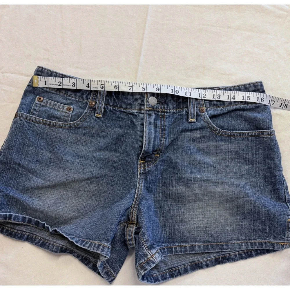 Y2K BKE Denim Shorts Festival Retro Boho Medium Wash Low Rise Beach USA Size 31